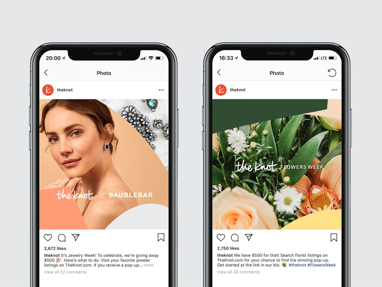 TheKnot婚禮策劃服務公司品牌形象升級改造案例，方案涉及廣告語和logo設計 