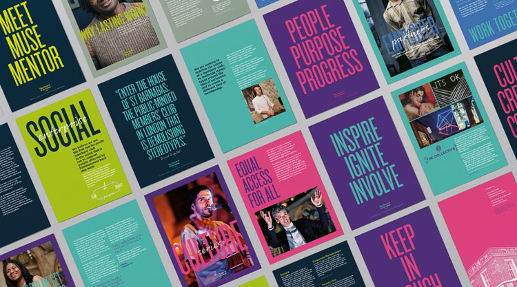 倫敦慈善機構HOSB品牌形象設計,突出對比和不協調