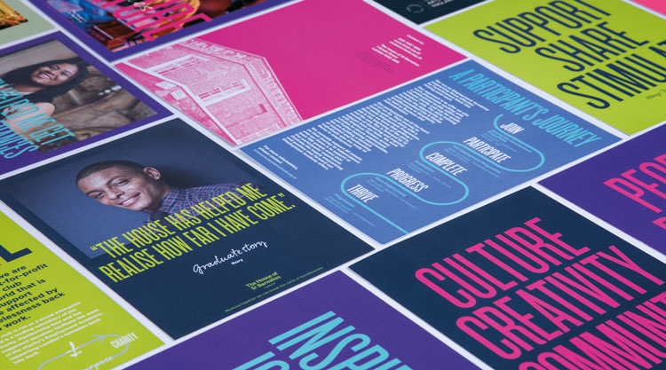 倫敦慈善機構HOSB品牌形象設計,突出對比和不協調