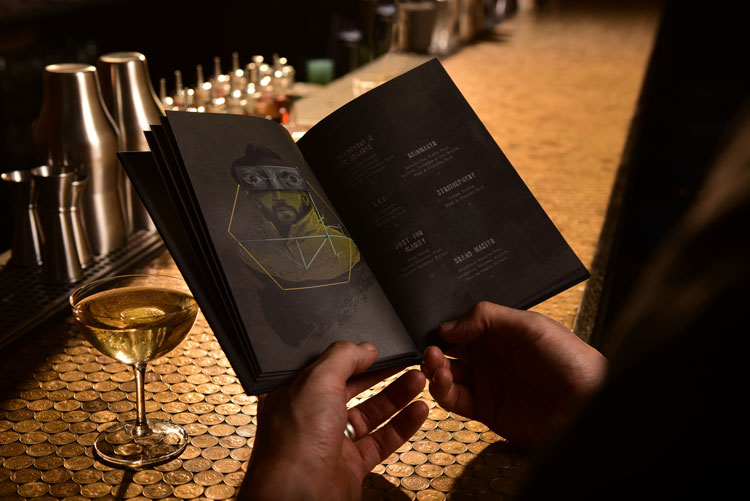 法國酒吧餐廳品牌vi視覺識別設計,充滿古典文化氣息