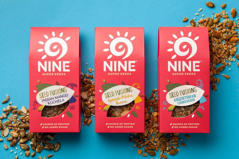 9Nine零食品牌logo設計，食品包裝設計