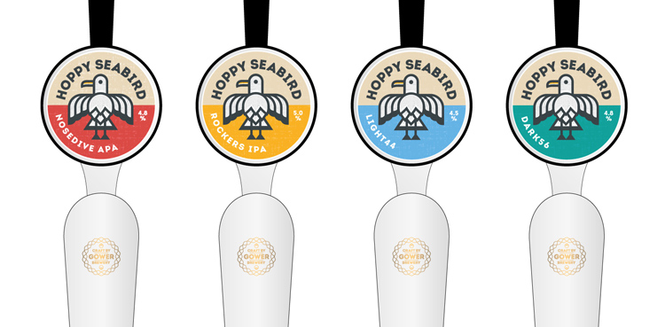Hoppy Seabird啤酒品牌和包裝設計