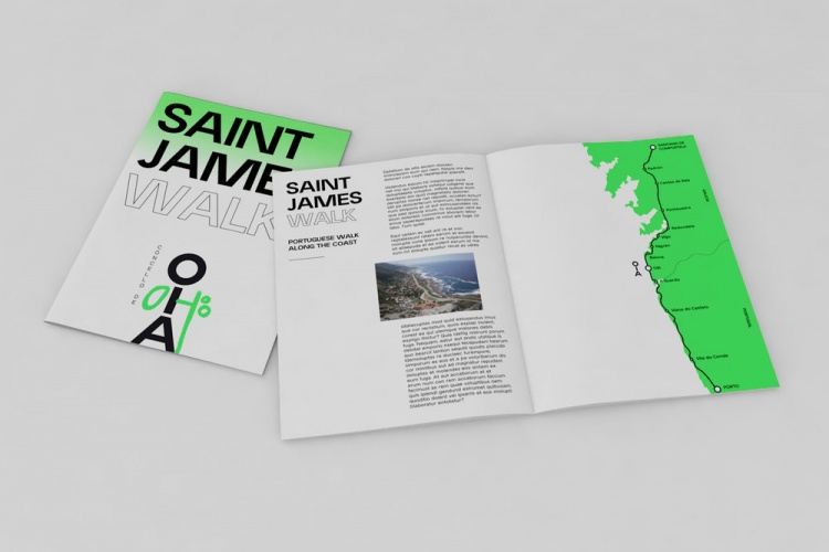 西班牙加利西亞的小鎮旅游景區logo設計， 視覺vi設計